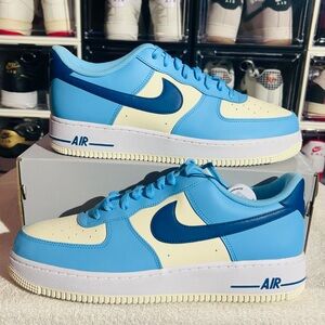 Nike Air Force 1 Low '07 Aquarius Blue /Coconut Milk". 
HF4837-407.  No box
